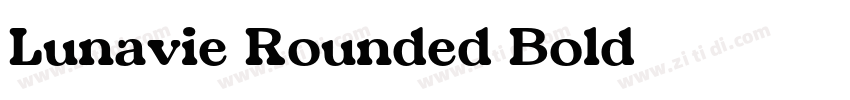 Lunavie Rounded Bold字体转换